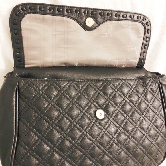 Genuine Quilted Leather Handbag - Picture 3 of 7